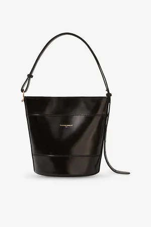 Claudie Pierlot Womens Adjustable-Strap Leather Bucket Bag 1 Size
