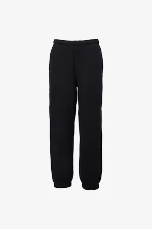 Represent Womens Owners Club Two-Slip-Pockets Wide-Leg High-Rise Cotton-Jersey Jogging Bottoms Xs