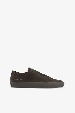 COMMON PROJECTS Mens Achilles Branded Suede Low-Top Trainers Eur 42 / 8 Uk Men