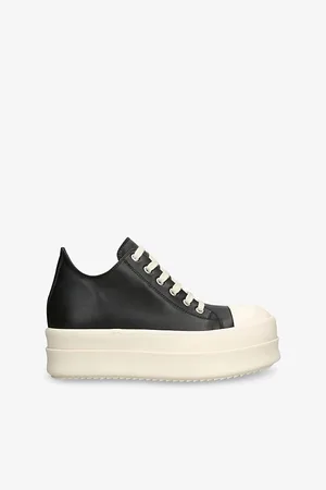 Rick Owens Womens Mega Bumper Leather Low-Top Trainers Eur 39 / 6 Uk Women