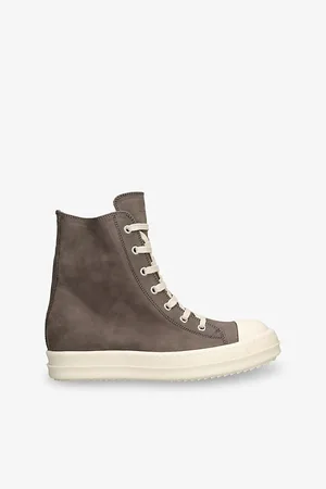 Rick Owens Womens Contrast-Sole Suede High-Top Trainers Eur 39 / 6 Uk Women