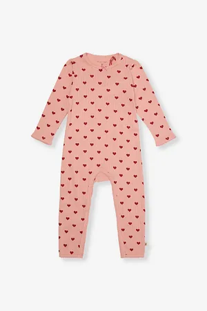 Konges Sløjd Heart-Print Pointelle Cotton Romper 9-18 Months 12 Months
