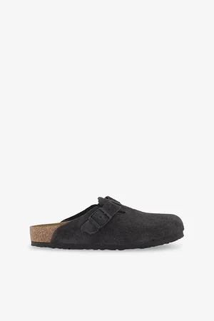 Birkenstock Mens Boston Logo-Embossed Suede Clogs Eur 42 / 8 Uk Men