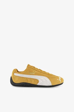 PUMA Womens Archive Gold Speedcat Og Suede Low-Top Trainers 3
