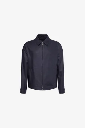 corneliani Mens Spread-Collar Regular-Fit Silk Jacket 36