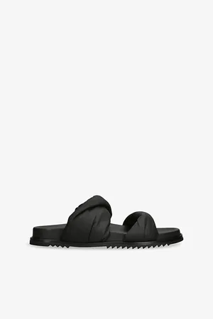 Rick Owens Womens Granola Twisted-Strap Suede Sandals Eur 39 / 6 Uk Women