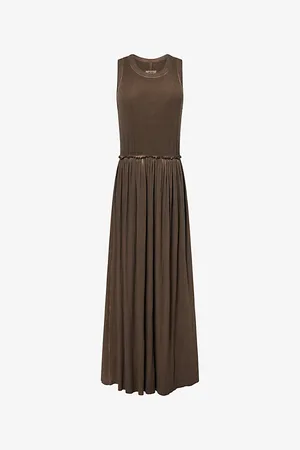 UMA WANG Womens Duma Sleeveless Stretch-Woven Maxi Dress M