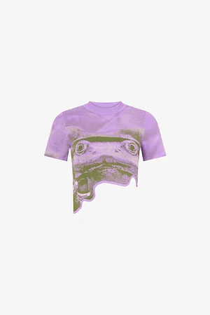 PH5 Womens Acacia Frog Cropped Knitted Top Xs