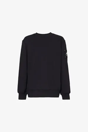Moose Knuckles Mens Hartsfield Brand-Motif Cotton-Jersey Sweatshirt M