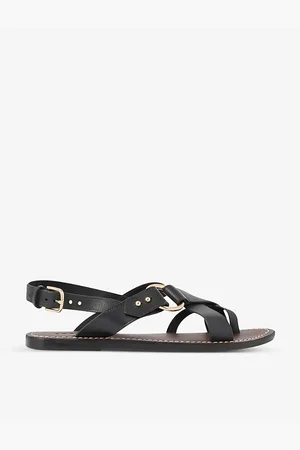 Soeur Womens Florence Gold-Toned Leather Sandals Eur 36 / 3 Uk Women