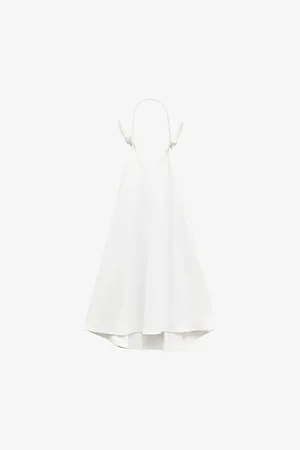 Loewe Womens Flamenco Open-Back Woven Mini Dress 6