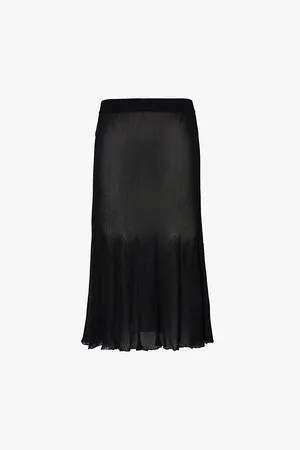 CFCL Womens Hypha Lucent Pleated Knitted Midi Skirt F