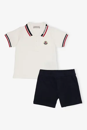 Moncler Logo-Embroidered Stretch-Cotton Polo Shirt and Shorts Set 6-36 Months 3 Years