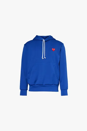 Comme des Garçons Mens Regular-Fit Tech-Knit Woven Hoody Xl