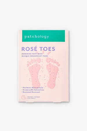 Patchology Rosé Toes Renewing Foot Mask Single Treatment