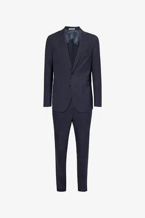 corneliani Mens Regular-Fit Single-Breasted Wool Suit 36