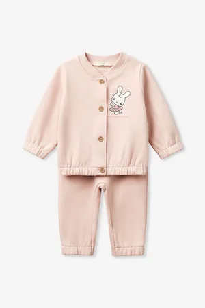 Benetton Bunny-Print Two-Piece Cotton Set 1-18 Months 9-12 Months