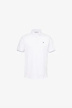 Hackett Mens Logo-Embroidered Short-Sleeve Cotton-Pique Polo Shirt S