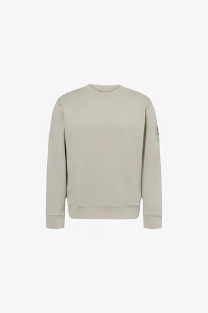Moose Knuckles Mens Hartsfield Logo-Embellished Cotton Sweatshirt M