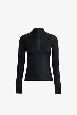 Adanola Womens Ultimate Quarter-Zip Stretch-Recycled Polyamide Top Xs