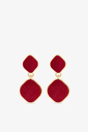 Heaven Mayhem Womens Alma Metal Drop Earrings
