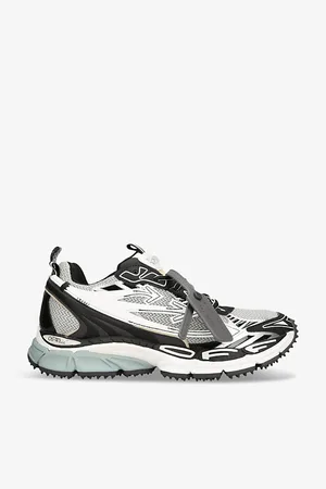 OFF-WHITE Womens Be Right Back Mesh and Faux-Leather Low-Top Trainers Eur 37 / 4 Uk Women