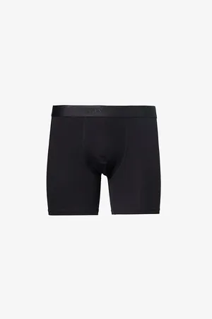 Sunspel Mens Elasticated-Waistband Stretch-Cotton Trunks S