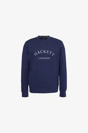 Hackett Mens Heritage Crewneck Cotton-Jersey Sweatshirt M