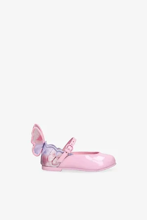 SOPHIA WEBSTER Baby Chiara Flat Butterfly-Embellished Leather Pumps Eur 22 /5.5 Uk Kids
