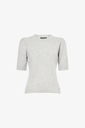 ME AND EM Womens Feminine Knitted Cashmere T-Shirt S