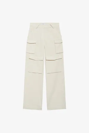 IRO Womens Polina Cargo-Pocket Cotton-Blend Trousers 6