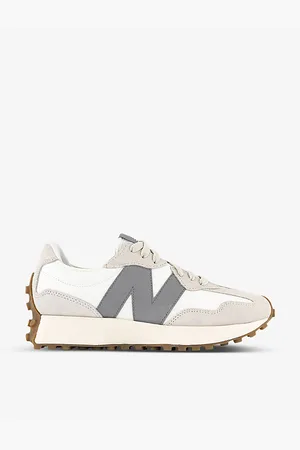 New Balance Mens 327 Logo-Embellished Suede and Shell Low-Top Trainers Eur 38 / 4 Uk Men