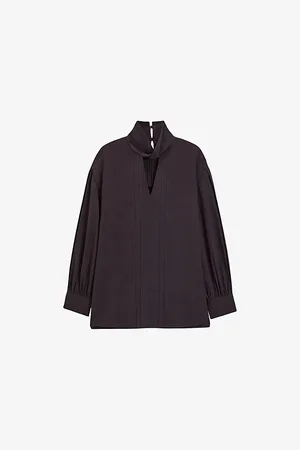 Joseph Womens Rivoli Long-Sleeved Silk Blouse 6