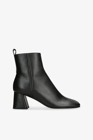 Lanvin Womens Square-Toe Leather Ankle Boots Eur 40 / 7 Uk Women