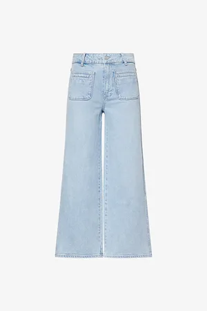 Paige Womens Sasha Ankle Wide-Leg Denim Jeans 27