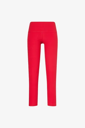 alo Womens Alosoft 7/8 High-Rise Stretch-Woven Leggings Xs
