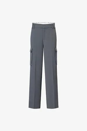 GOOD AMERICAN Womens Luxe Suiting Multi-Pockets Woven Trousers 6