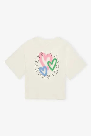 Stella McCartney Heart Graphic-Print Cotton-Jersey T-Shirt 4-14 Years 4 Years