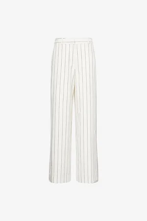 Simkhai Womens Midnight Striped Stretch-Woven Trousers 6