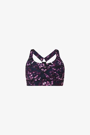 Sweaty Betty Womens Power Abstract-Pattern Stretch-Woven Sports Bra Xxs