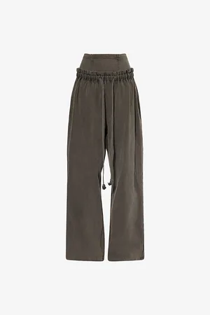 KNWLS Womens Haze Layered Stretch-Woven Jogging Bottoms L