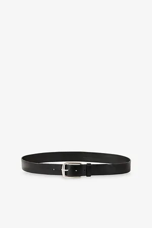Sandro Mens Vegetable-Tanned Leather Belt 32