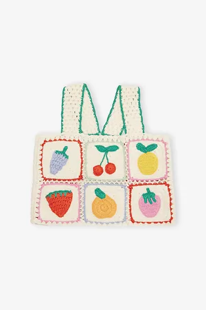 Stella McCartney Fruit-Motif Embroidered Cotton-Crochet Top 4-14 Years 14 Years
