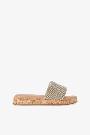 Carvela Womens Cloud Embellished Flat Woven Slides Eur 36 / 3 Uk Women