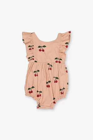 Konges Sløjd Verbena Cherry Cotton Romper 3-24 Months 3 Months