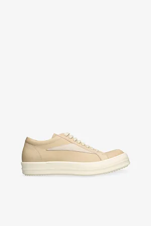 Rick Owens Mens Vintage Leather and Suede Low-Top Trainers Eur 41 / 7 Uk Men