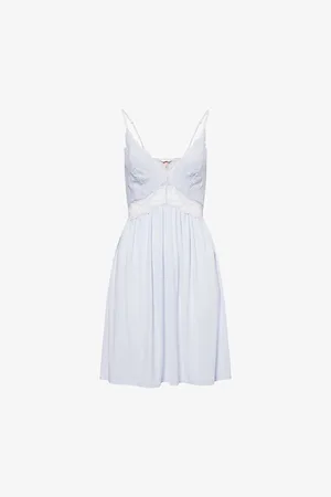 Eberjey Womens Marry Me Mademoiselle Stretch-Jersey and Lace Chemise S