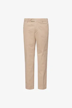 Hackett Mens Chino Kensington Two-Slip-Pockets Stretch-Cotton Trousers 32