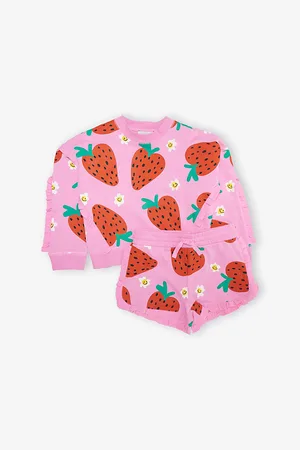 Stella McCartney Strawberry-Print Fringe Cotton-Jersey Sweat Set 4-12 Years 4 Years