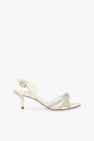 Dune Womens Moments Crystal-Embellished Woven Heeled Sandals Eur 36 / 3 Uk Women